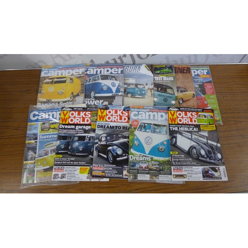 5264 - A quantity of Volkswagon and camping related magazines