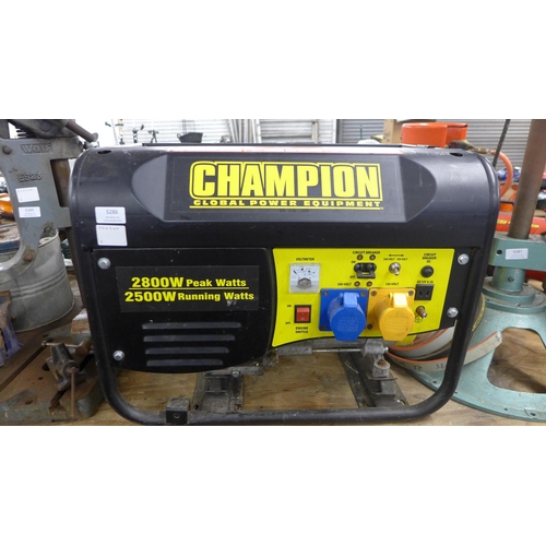 5286 - A Champion model CPG3500 2500w petrol generator