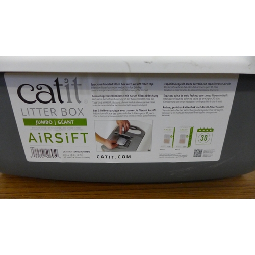 5291 - An unused jumbo ‘Cat-it’ spacious hooded litter box with Airsift filter top