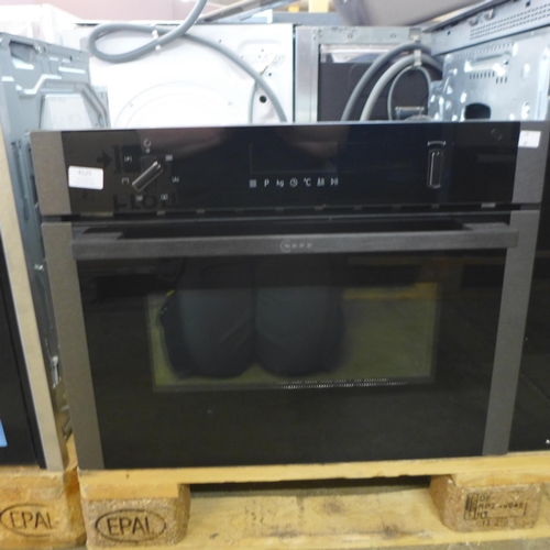 4125 - Neff N50 Microwave Oven With Hot Air - Graphite Model No TF944EX7PF Original RRP £757.50  + vat (460... 