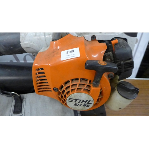 5158 - A Stihl SH85 petrol driven blower