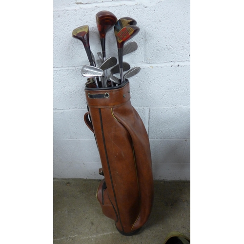 5179 - Three bags of golf clubs including Classic, Strikes and Precision Made clubs, including a large quan... 