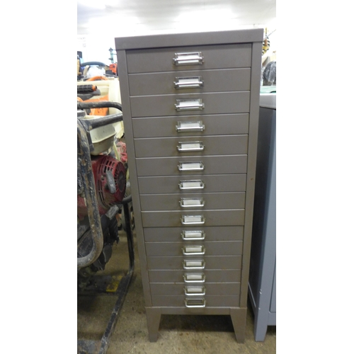 5189 - A 15 drawer multi drawer filing cabinet