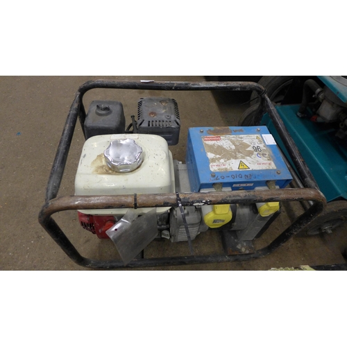 5190 - Two caged Honda GX200 petrol driven generators