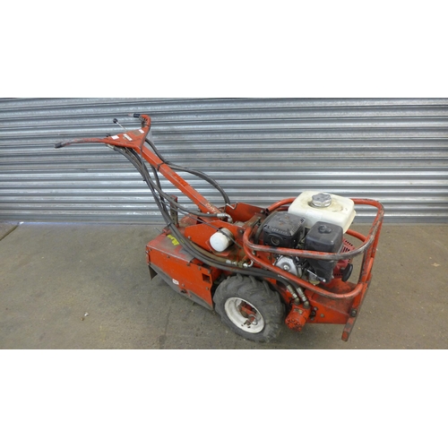 5191 - A Barreto 916 hydraulic drive petrol rotavator tiller/cultivator with a Honda petrol engine