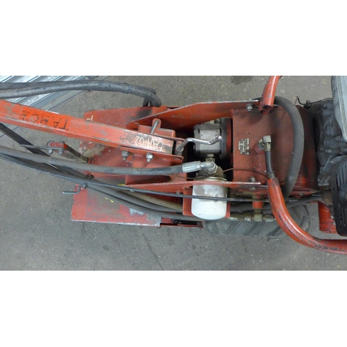 5191 - A Barreto 916 hydraulic drive petrol rotavator tiller/cultivator with a Honda petrol engine