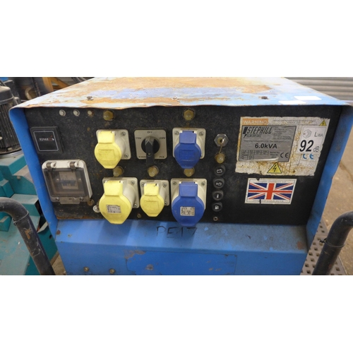 5194 - A Stephill Generators SSD6000 6.0 KVA super silent diesel generator