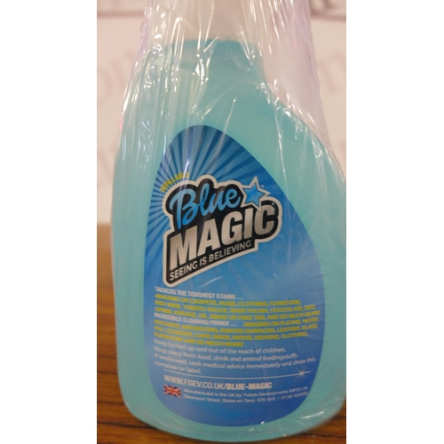 5207 - A quantity of cleaning chemicals including Blue Magic multi-surface cleaner and stain remover, Willi... 