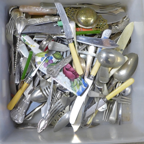 1019 - A large collection of flatware and souvenir spoons **PLEASE NOTE THIS LOT IS NOT ELIGIBLE FOR IN-HOU... 