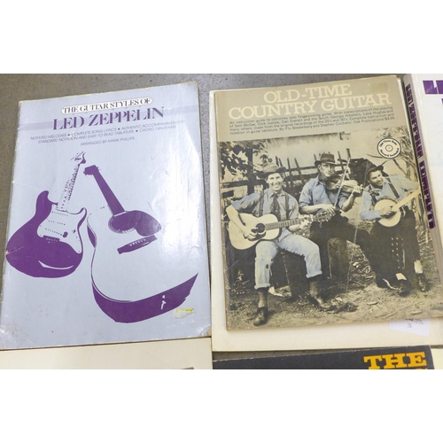 1050 - A collection of music song books, nine including John Lennon and Led Zeppelin **PLEASE NOTE THIS LOT... 