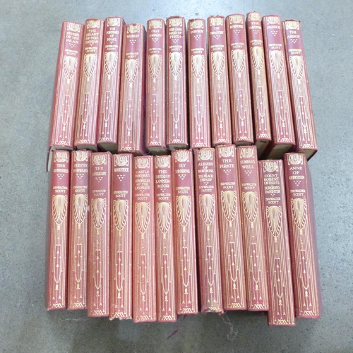 1052 - A collection of Walter Scott novels, early 1900's **PLEASE NOTE THIS LOT IS NOT ELIGIBLE FOR IN-HOUS... 