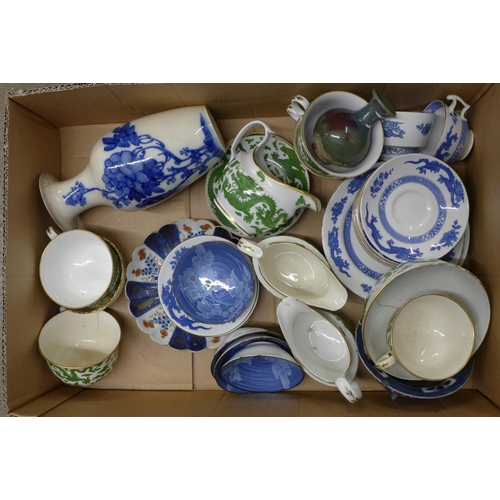 1060 - A collection of oriental dragonware pottery **PLEASE NOTE THIS LOT IS NOT ELIGIBLE FOR POSTING AND P... 