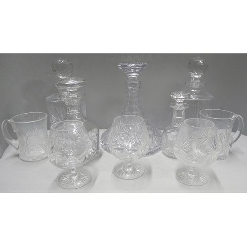 1063 - A collection of crystal and glassware including Edinburgh Crystal decanters **PLEASE NOTE THIS LOT I... 