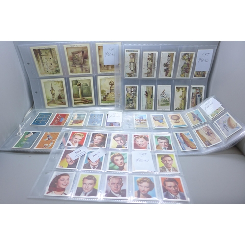 610 - Five sets of cigarette cards including Gallaher, Stephen Mitchell & Son, Will's