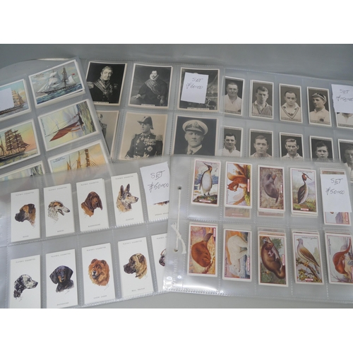 617 - Five sets of cigarette cards including Players, Gallaher, Will's & Ogdens