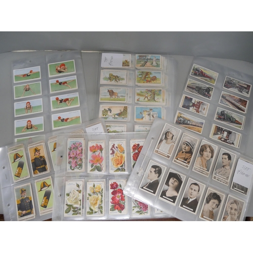 634 - Six sets of cigarette cards including Gallaher, Ogdens, Will's