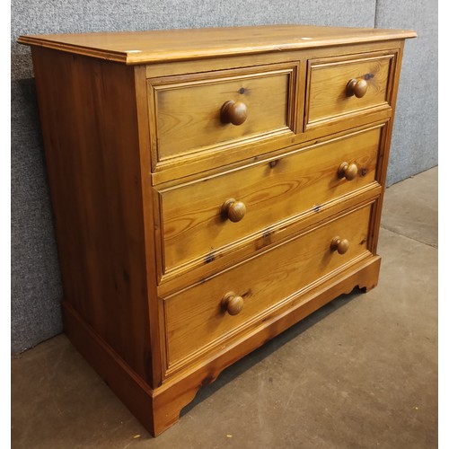 105 - A Victorian style pine chest of drawers