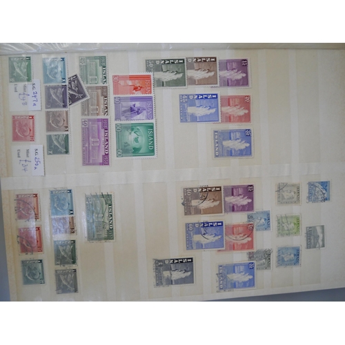 661 - A stockbook containing Iceland collections of mint and used stamps to 1960, the mint catalogues appr... 