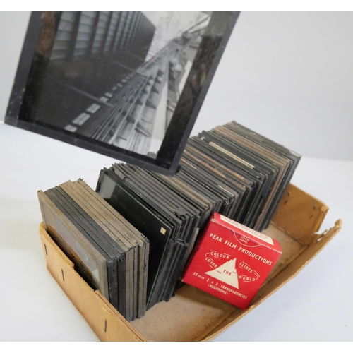 666 - A box of 60 lantern slides