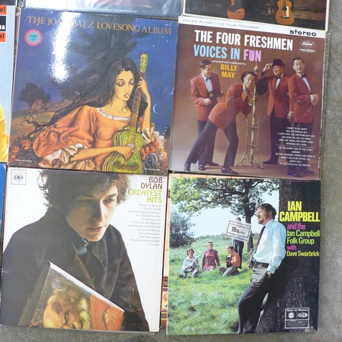 689 - 25 Folk (Rock) LP records, 60s and 70s