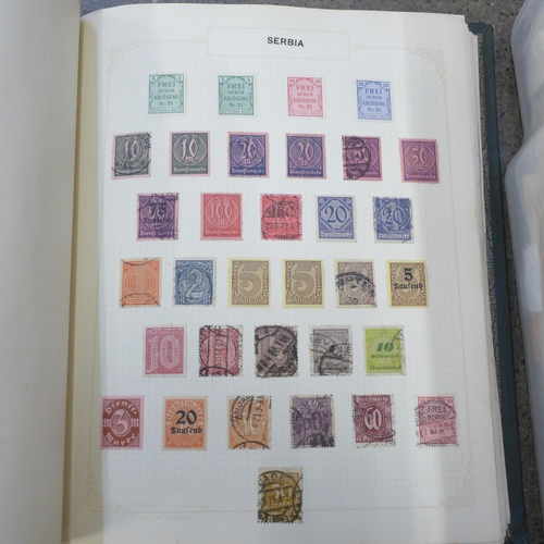 707 - A box of stamps, covers, etc., loose and in albums