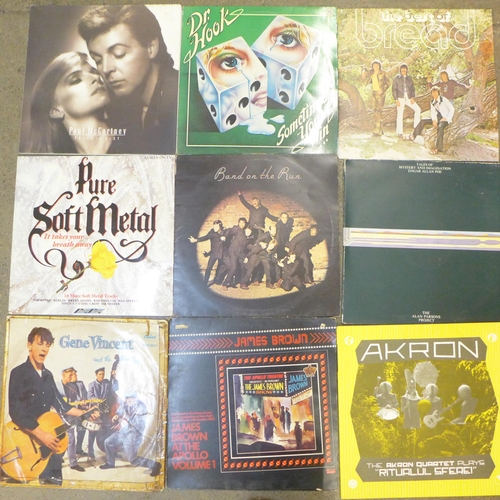 716 - 30 LP records including Nillson and James Brown