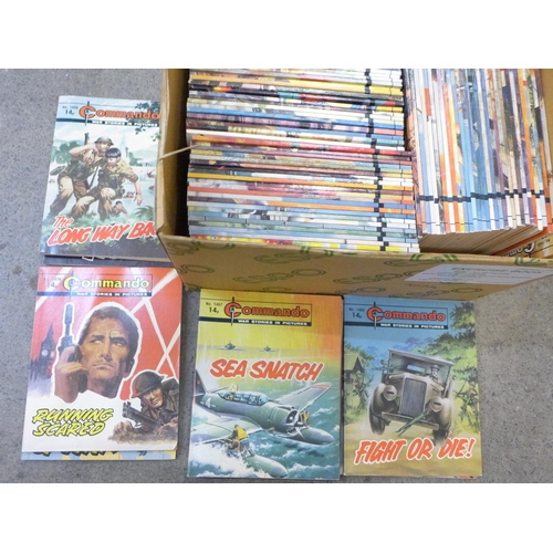 738 - 100 1970's Commando War Stories In Pictures comics