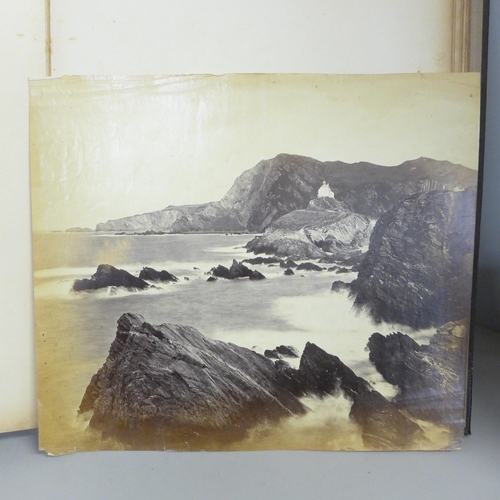 751 - A large original photo album, Germany, Rhone, Glacier and mountains, Innesbruck. Holland, Amsterdam,... 