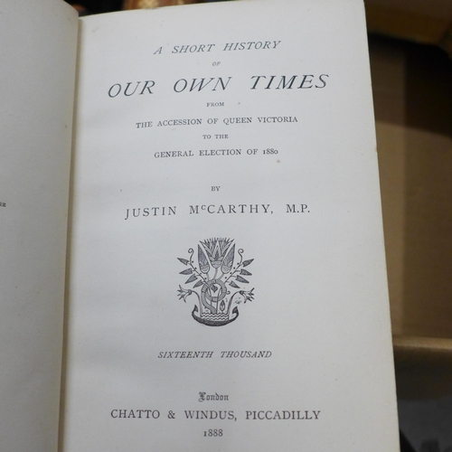 754 - A collection of 19th Century books including Leisure Hour, three volumes of The Hermit in London -or... 