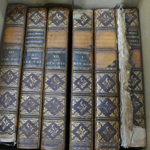 764 - A set of 33 Chalmers' Biographical Dictionary, new edition, early 19th Century