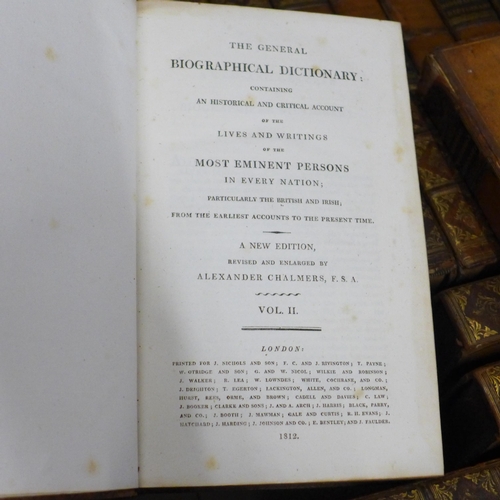 764 - A set of 33 Chalmers' Biographical Dictionary, new edition, early 19th Century