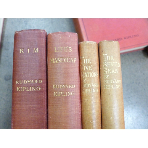 765 - A collection of 26 Rudyard Kipling novels, early 1900's