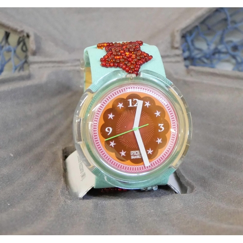 830 - A Soupe de Poisson Swatch wristwatch, with box