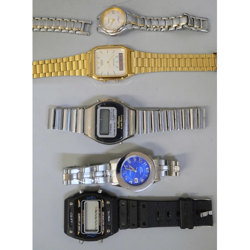 852 - A collection of wristwatches, including Seiko and Swatch