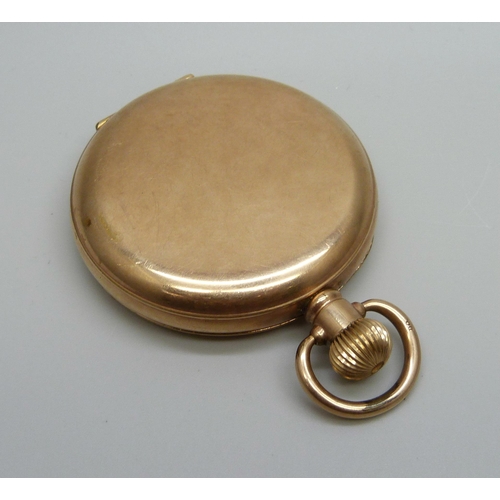 950 - A Waltham rolled gold full Hunter pocket watch