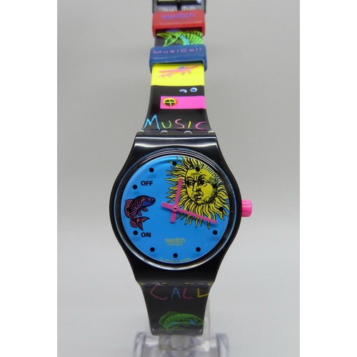 954 - A Swatch Music Call wristwatch