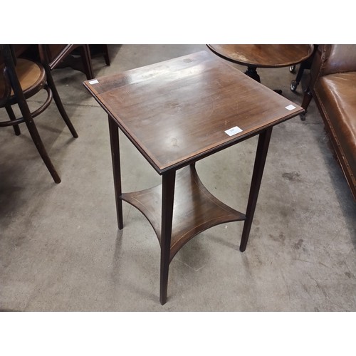 166 - An Edward VII inlaid mahogany occasional table