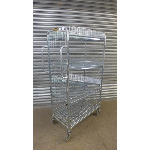 5113 - A galvanised steel multi tier trolley