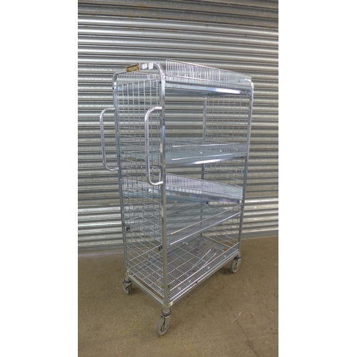 5115 - A galvanised steel multi tier trolley