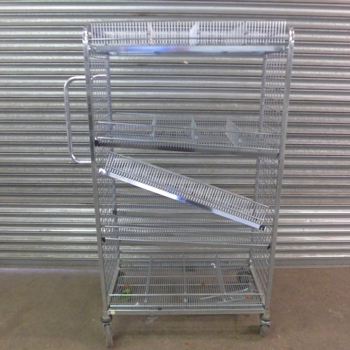 5115 - A galvanised steel multi tier trolley