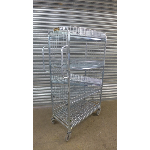 5117 - A galvanised steel multi tier trolley