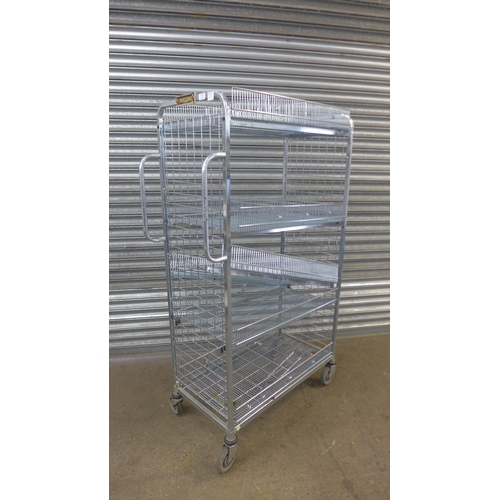 5118 - A galvanised steel multi tier trolley