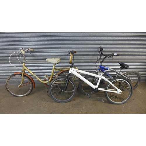 5131 - 3 bikes, a Commuter, a Magna Krusher Pomer Series and one other