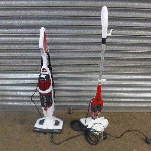 5141 - A Bissell Vac & Steam floor cleaner and a Beldray steam mop