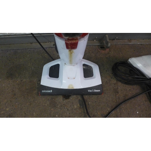 5141 - A Bissell Vac & Steam floor cleaner and a Beldray steam mop