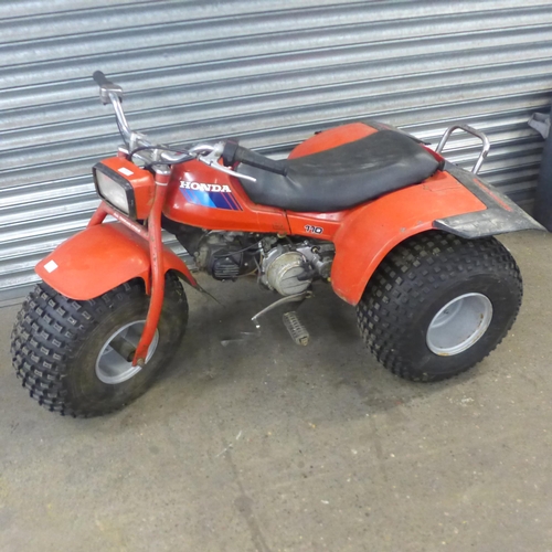 5143 - A Honda ATC 110 all terrain cycle petrol powered trike