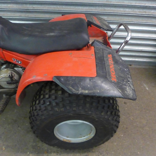 5143 - A Honda ATC 110 all terrain cycle petrol powered trike