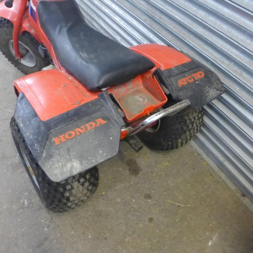 5143 - A Honda ATC 110 all terrain cycle petrol powered trike