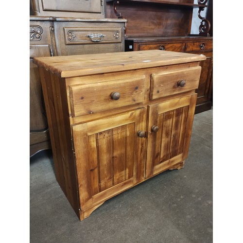 228 - A Victorian style pine dresser