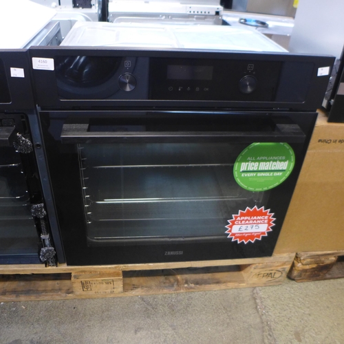 4160 - Zanussi Single Pyrolytic Oven with AirFry - Black  , Model No ZOPNA7KN Original RRP £515.84  + vat (... 